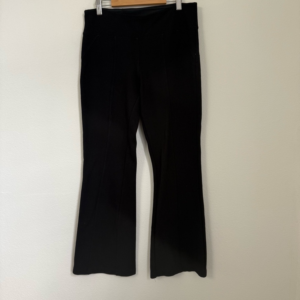 Ruby Ribbon Black Flare Leg Ponte Pants Size M Travel Comfy Sweatpants